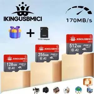 액션 카메라용 고속 읽기 쓰기 메모리 카드 SD TF 플래시 64GB/32GB/16GB/256GB 신뢰성 높음