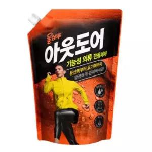 울샴푸 아웃도어 1리터 리필 등산복 요가복 세탁 애경세제 스파크 액체세제 구