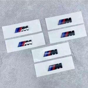 BMW M ABS 로고용 2개 경쟁 스포츠 블랙 실버 교체용 리어 트렁크 엠블럼 배지