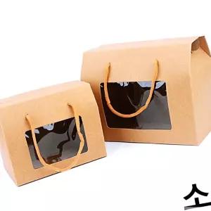 IKWA063F6 사각 크라프트 손잡이 선물상자 소형 X15개 종이상자 종이쇼핑백 선물포장 포장상자 접이식