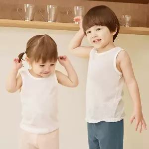 [보리보리/베베라온]베베라온  아기 런닝 밤부 메쉬 3P 세트