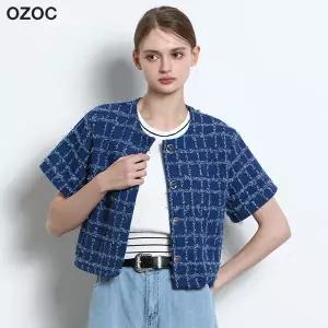 [오조크(OZOC)] 트위드 반팔자켓 (택가격 157000원)