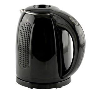 OVENTE 1.7L 더블 월 전기 티 주전자 1100W 파워 블랙 KD64B | 쿨터치 외부 스테인리스 스틸 내부 자동 차단 끓이기 건조 보호 및 잠금 뚜껑이 있는 물 보일러 간편한 청소