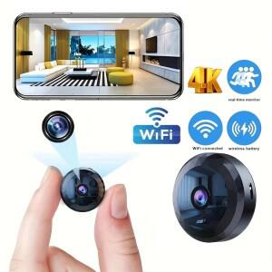 2026 미니 WiFi 카메라 4K HD 무선 보안 카메라 보안 보호 음성 비디오 감시 야간 버전 캠코더