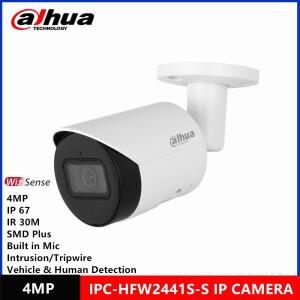 Dahua IPC-HFW2441S-S 4MP POE IR30M IP67 내장 MIC SMD Plus 차량  인간 감지 Bullet WizSense 네트워크 I