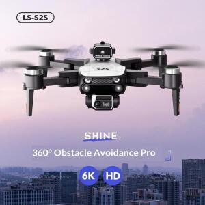 LS S2S 브러시리스 모터 드론 360도 장애물 회피 듀얼 6K HD 카메라 광학  포지셔닝 장시간 비행 리모컨