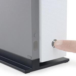XBOX 호환 호환 One S용 수직 스탠드 냉각 구 미끄럼 방지 피트 내장 슬림 게임 콘솔 도크 마운트