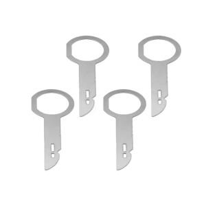 라디오 스테레오 제거 추출기 키 릴리스 핀 헤드 유닛 설치 도구  포드 메르세데스 자동차 2/4PCs