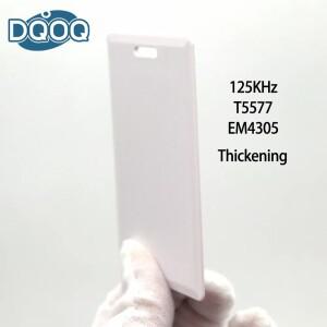5Pcs RFID 대합 조개 근접 H-ID 두꺼운 카드  순수한 흰색 PROX II  T5577  125Khz