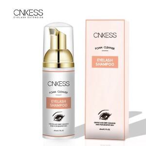 CNKESS  60ML 개인 상표 천연 오일 프리 속눈썹 폼 연장 래쉬 목욕 샴푸 클렌저