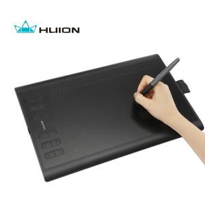 HUION Inspiroy H1060P 그래픽 드로잉 태블릿, 8192 압력 감도 배터리 프리 러스 및 12개의 맞춤형 핫키, 1