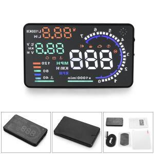 헤드업디스플레이, hud, 자동차 헤드업A8  HUD 헤드업 LED 앞유리 프로젝터 속도계 MPH KM/H RPM 수온 전압