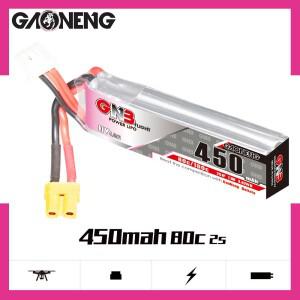 GNB 2S 7.6V 450mAh 80C/160C HV Lipo 배터리 + 레이싱 드론 FPV Quadcopter 헬리콥터 부품 용 XT30 충전