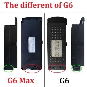 (다른 유형) Q6 Max 드론 배터리 3.7V 1800mAh G6 S6 8K RC 쿼드콥터 예비 부품 충전식