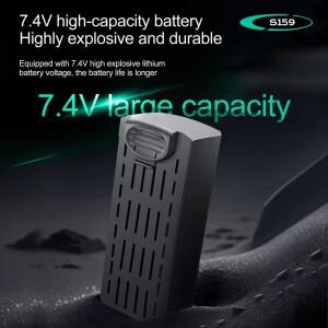 JHD S159 배터리 7.4V 2200mAH 드론 원격 제어 예비 부품 액세서리 도매