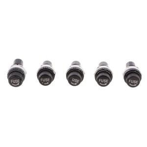 유리관 퓨즈 홀더 5x20mm 패널 마운트 플라스틱 예비 박스 블록 자동차 전자 프로젝트와 호환 가능