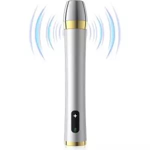 EMS 얼굴 미용 기기 전파 온냉 8 in 1 온열 케어 피부 타이트닝 안면 근육 리프트 3레벨 진동 모공 USB 충