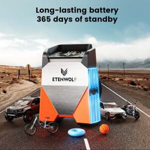 ETENWOLF ZEPHYR S3C 휴대용 공기 압축기 100% 듀티 사이클 자동차 타이어 팽창기 7800mAh 오토바이, 자전
