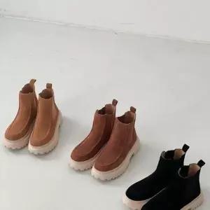 편한 부츠힐 앵글 소프트 스웨이드부츠 겨울 가죽 여성-WFPQRL4