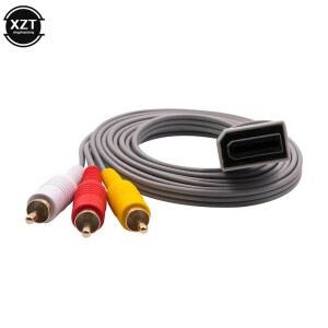 콘솔케이블 WII 콘솔 1 8 M 3 NINTEND 3RCA 케이블 480P CORD RCA 금도금 비디오 오디오