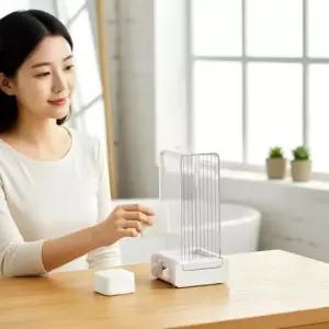 화장솜케이스 보관함 수납함 정리함 55매 투명 위생 화장솜케이스 화장솜보관함