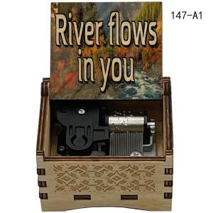 피아노 작품 River Flows in You 클라이맥스 14초 18음 음악 상자로 변형된 홈 장식 휴일 파티 선물