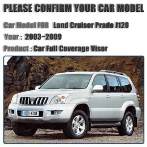 Toyota Land Cruiser Prado J120 액세서리 용 자동차 차양 2003 ~ 선 스크린 바이저 안티 uv 썬 블라인드