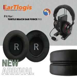 EarTlogis Turtle Beach Ear Force PX5 헤드폰 용 교체 이어 패드  메모리 폼 쿠션 타원형 헤드셋 귀마개