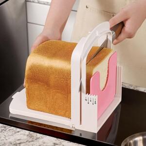다기능 토스트 빵 슬라이서 스탠드 접이식 머신 DIY 베이킹 커팅 가이드 도구 홈메이드