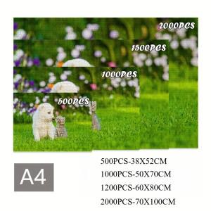 500/1000/1200/2000PCS 탐정 코난 직소 퍼즐 게임룸, 침실, 거실을 위한 도전적인 가족 활동
