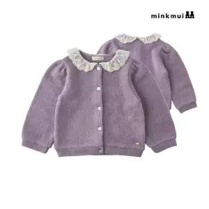 [롯데백화점]밍크뮤 PU 니트라이크져지가디건 36A1520102 36A15-201-02 출산백일돌선물