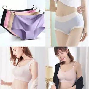 고품질 여성 노라인 심리스 사각 브라 속옷 팬티 사이즈별