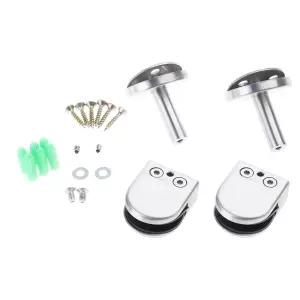 풀 펜스 두께 브러시드 하드웨어 유리를 위한 2Pc 조절 가능한 U자형 패널 클립 스테인리스 스틸 난간