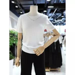 일부수량 플라스틱아일랜드 목걸이 허리셔링 크롭 티셔츠 PS7XB3T6 2789643