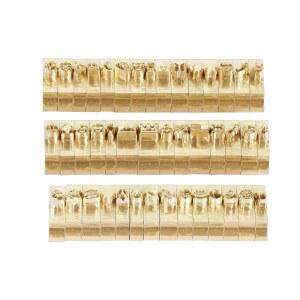 ZONEPACK 3mm 43pcs 황동 문자 미니 심볼 핫 포일 기계 | 연필 스탬핑 가죽 공예 이모티콘 스탬프 세트 및 엠보싱을 위한 CNC 각인 몰드