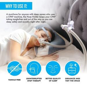 CPAP 튜브 홀더, 침대 옆용 견고한 호스 리프트, 결로 및 엉킴 방지, 마스크 회전식 스탠드