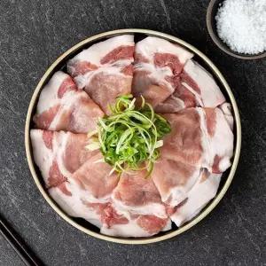 국내산 한돈 돼지고기 대패식 돈차돌 1kg