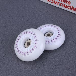 2pcss 롤러 스케이트 휠 70mm 90a PU 플래시 색상 변경 가능 야외 액세서리 나이트 글로우