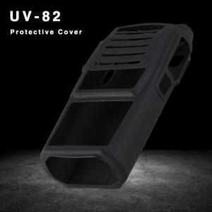 Baofeng UV-82 고무 케이스 워키 토키 블랙 실리콘 커버 방진 내마모성 라디오 액세서리