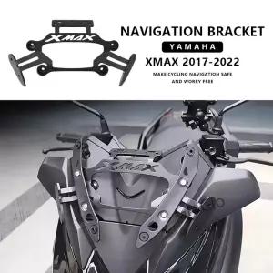 XMAX300 250 125 400 용 오토바이 300 후방 미러 전면 고정 브래킷 폰 거치대