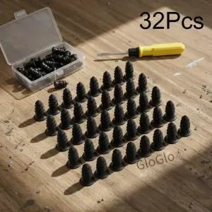32개 타이어 수리 키트 스크라이버 보관함 포함 DIY 펑크 자동차 트럭 오토바이 가정용 자전거 플러그 패치