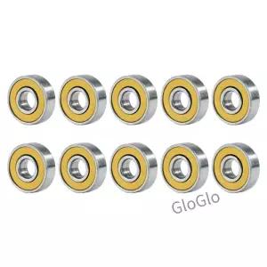 10pcs 롤러 스케이트 휠 베어링 8x22x7mm 608rs ABEC9 롱 보드 깊은 홈 정밀 스쿠터 용 탄소강