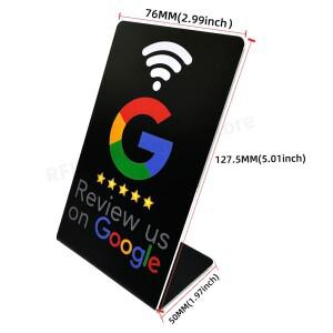 NFC 스탠드 13.56MHz 프로그래밍 가능 구글 리뷰 테이블 NT/AG215 504바이트 디스플레이 카드