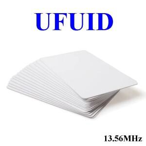 UFUID IC 카드 스마트 NFC 태그 블록 0 섹터 쓰기 가능 변경 복사 복제 M1 1K S50  13.56MHz HF  10-100 개