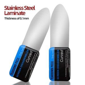 1-10개 초박형 0.1mm 스틸 스퍼저 유연한 곡선형 LCD 스크린 개봉용 프라이 도구 (휴대폰/태블릿 분해 수