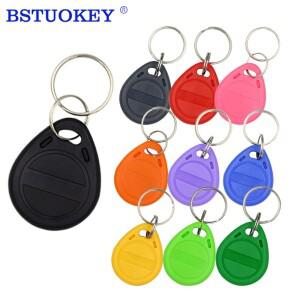10pcs em4305 t5577 RFID 125khz 키 Keyfobs 복사 재기록 가능 쓰기 재작성 중복 태그 근접 토큰 링 rfid c