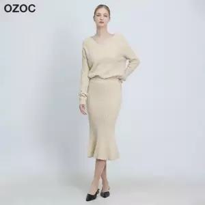 오조크 OZOC)] 머메이드 라인 니트 투피스 세트 택가격 89000원)