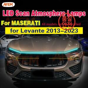 마세라티 레반테 2013-2023용 LED DRL 12v 주간 주행등 자동차 헤드라이트 스캔 시작 장식 분위기 램프