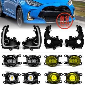 도요타 야리스 비오스 2020 LED 안개등 주간 주행등 DRL 프론트 범퍼 헤드라이트 자동차 액세서리