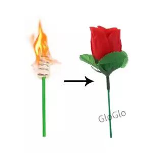 선물 신비한 불 마술 트릭 소품 장미 토치 변경